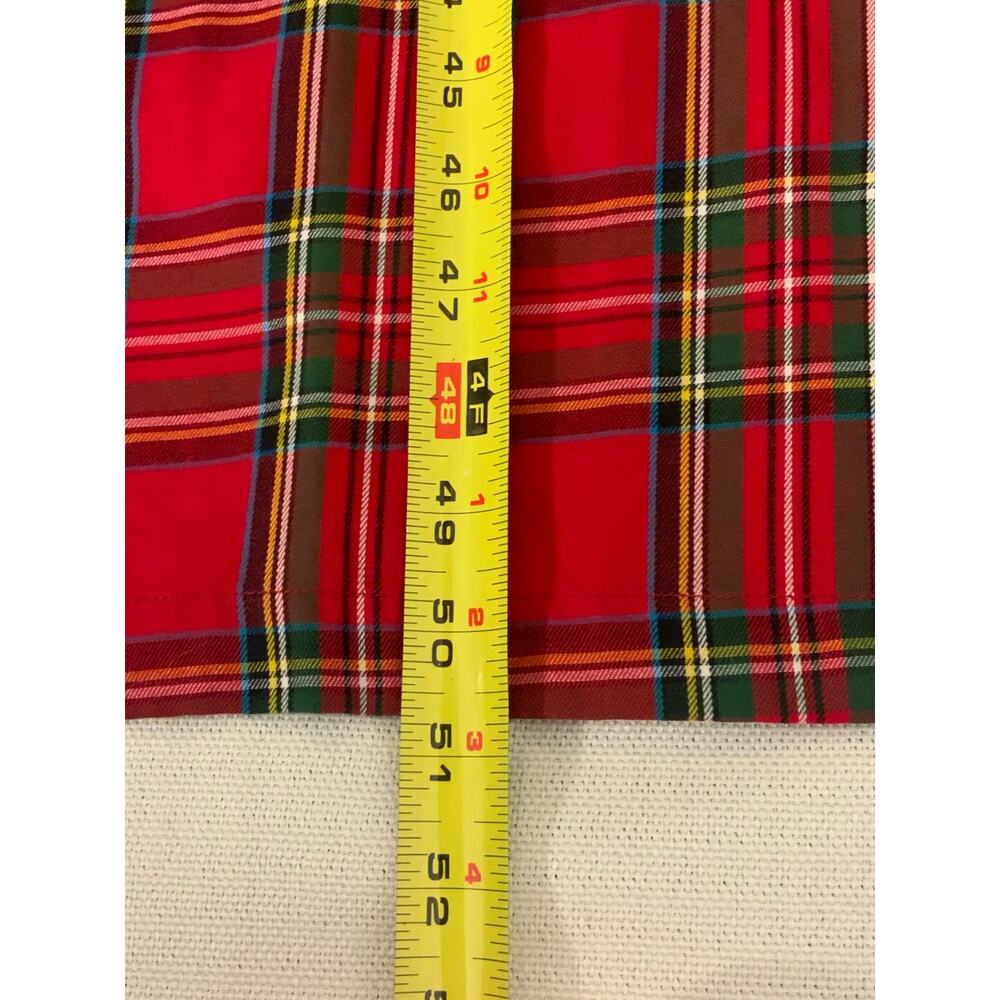 HOUSE OF MBR RED TARTAN BOUVIER LONG $385 NWT SIZE SMALL - Picture 5 of 15